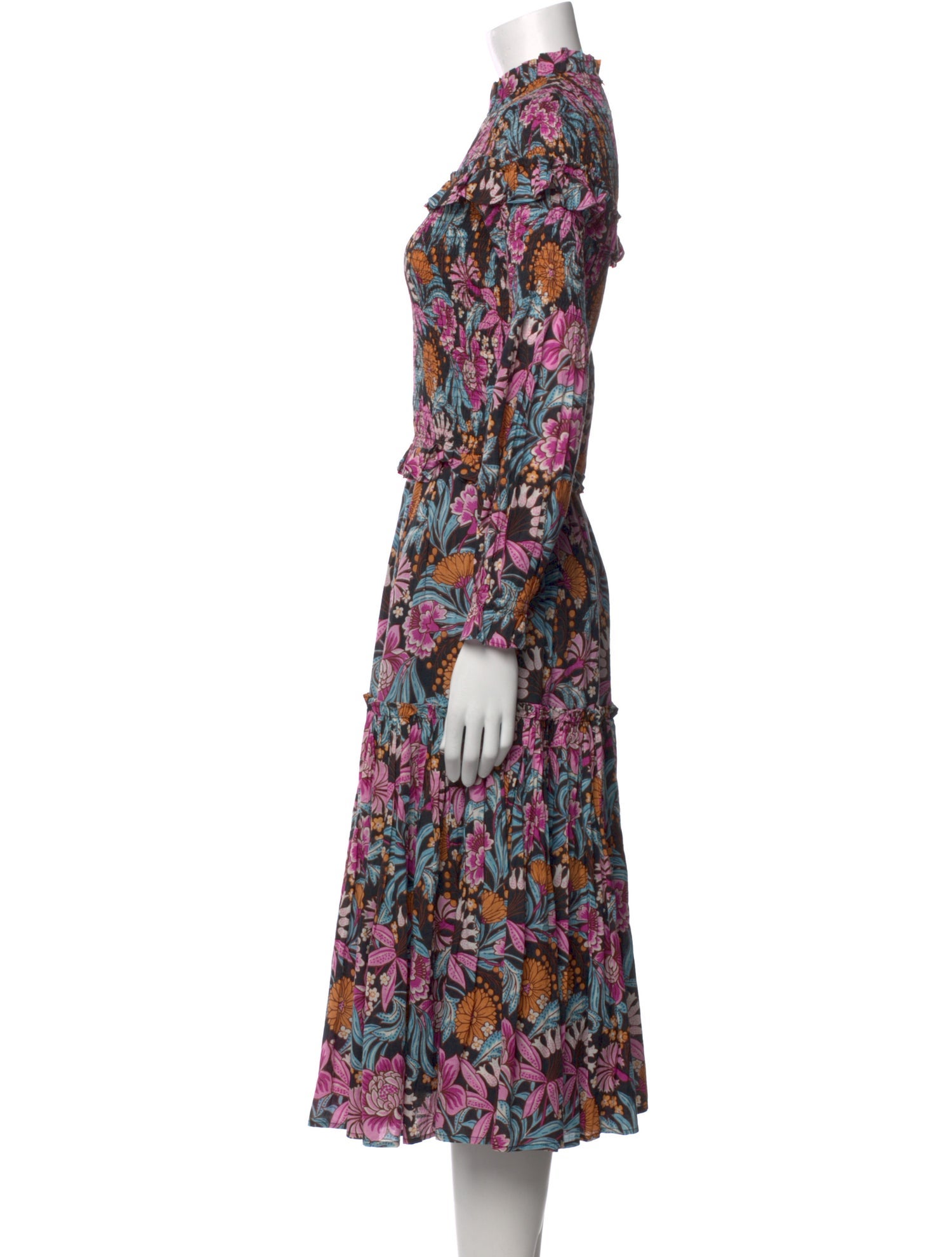 Banjanan Floral Print Long Dress