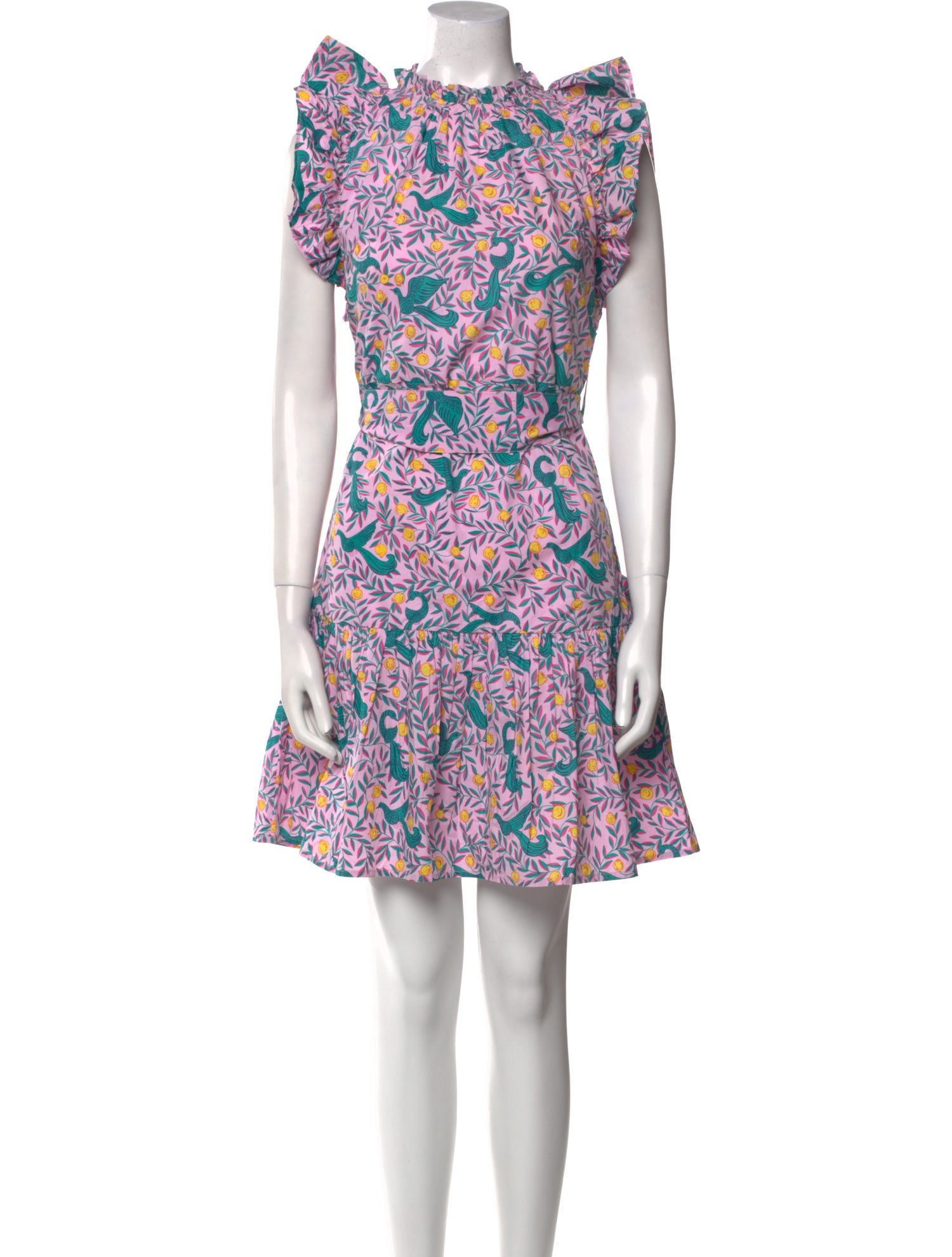 Banjanan Floral Print Mini Dress