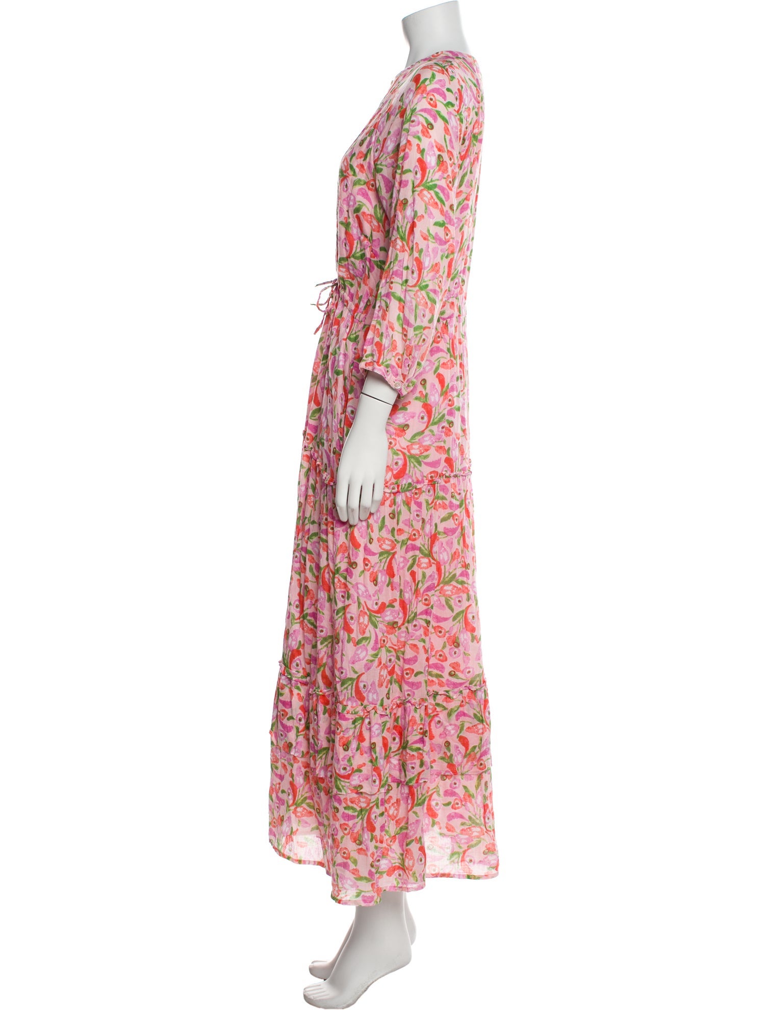 Banjanan Floral Print Long Dress