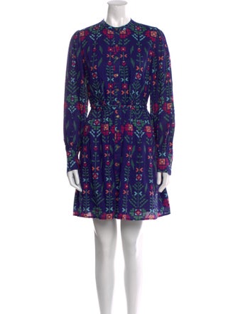 Banjanan Floral Print Mini Dress