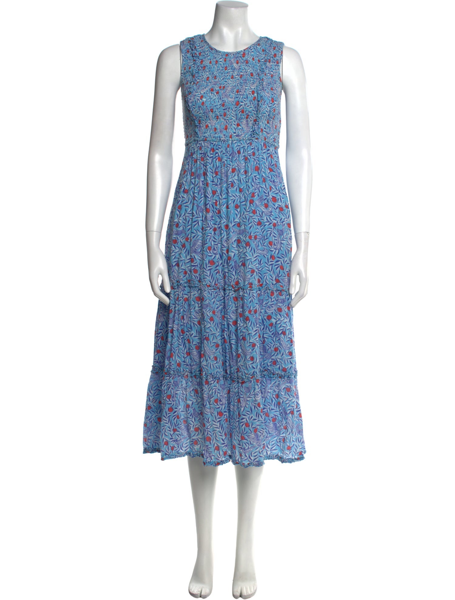 Banjanan Floral Print Midi Length Dress