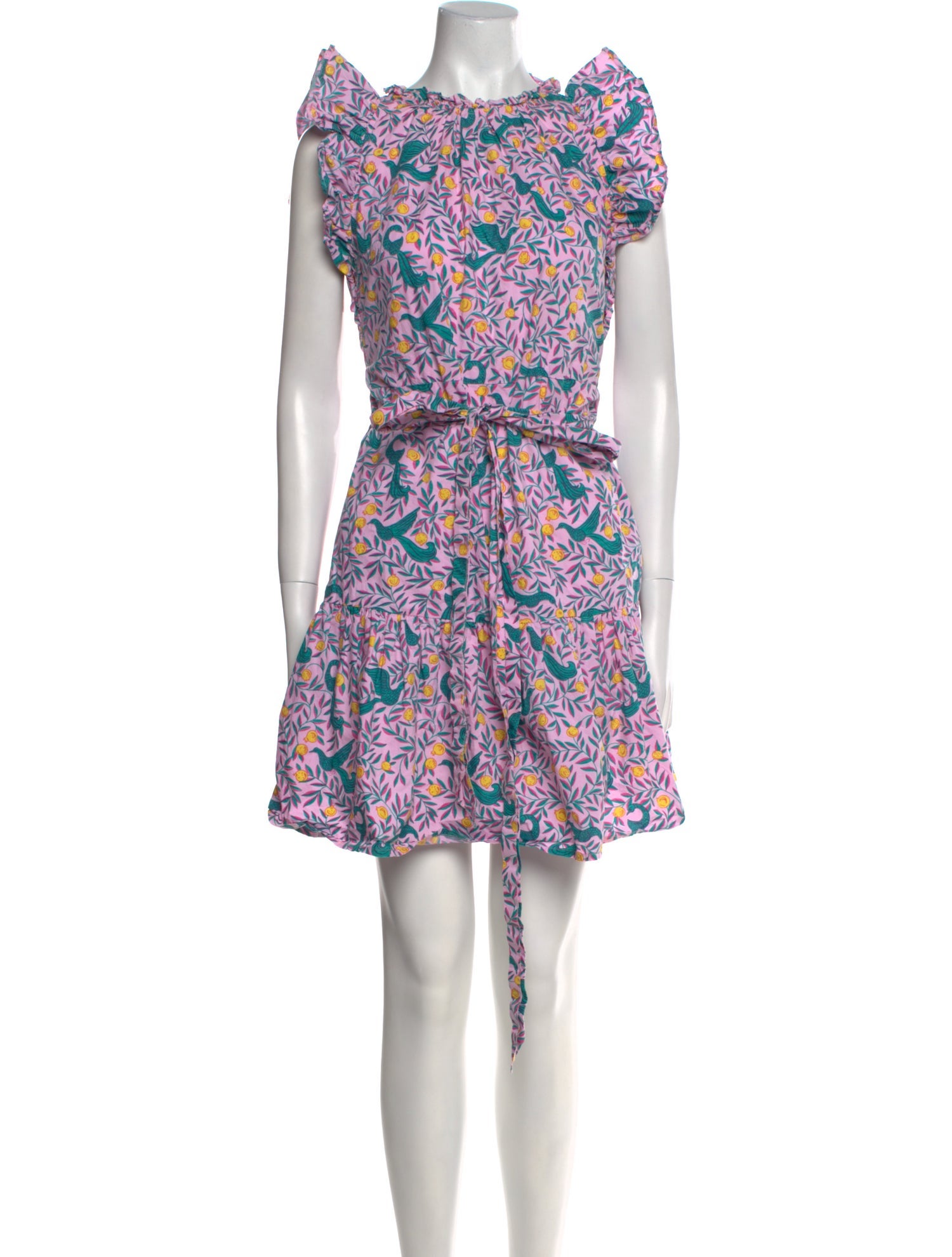 Banjanan Floral Print Mini Dress