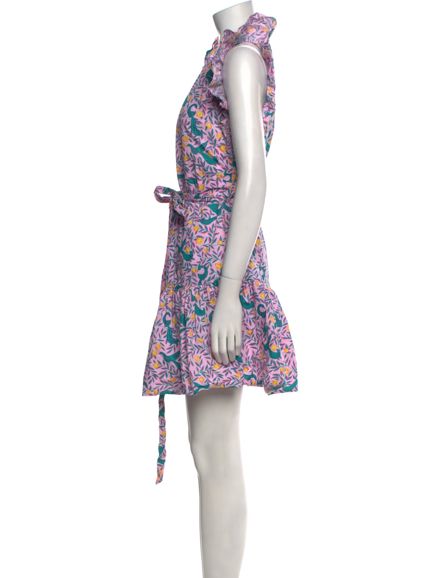 Banjanan Floral Print Mini Dress