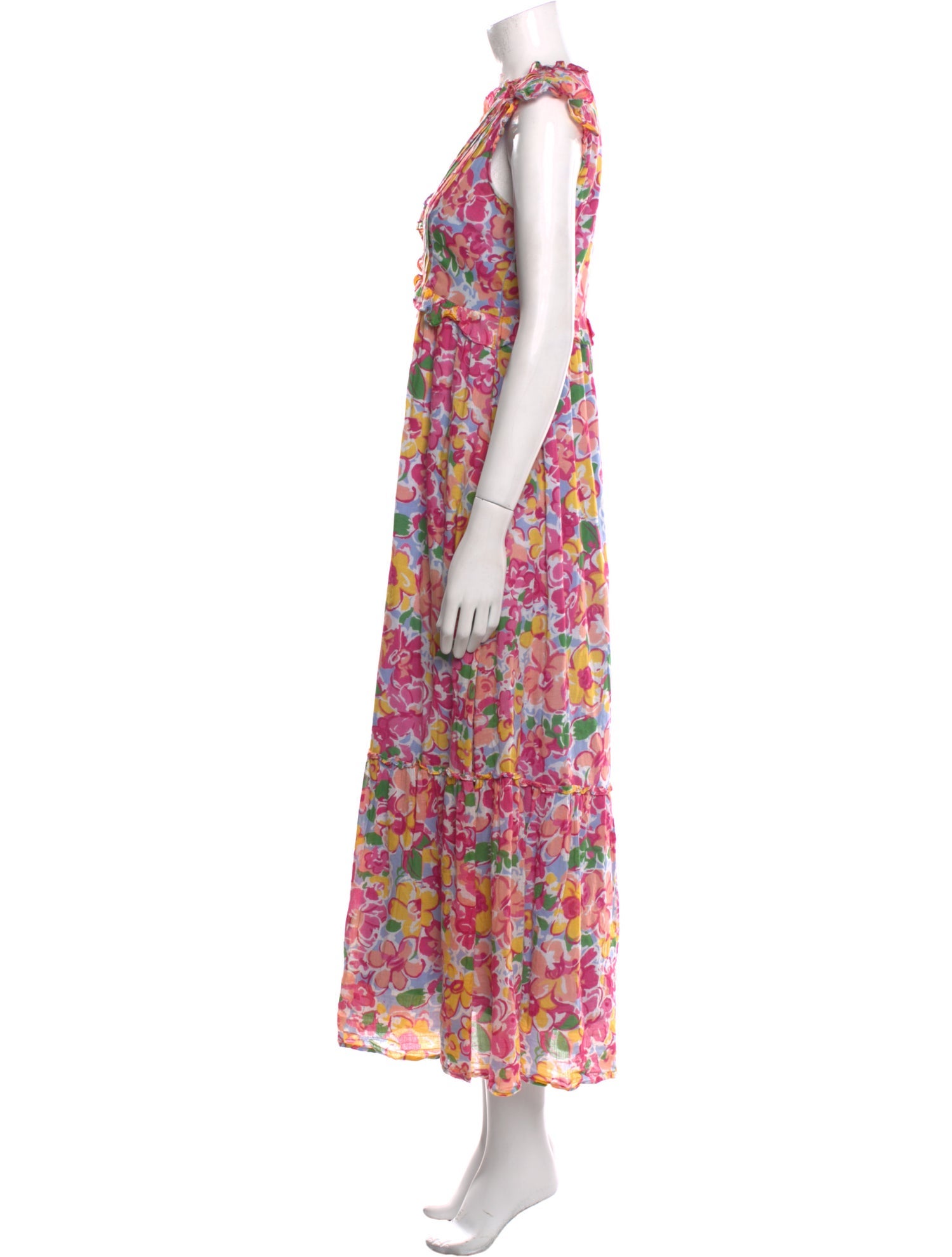 Banjanan Floral Print Long Dress