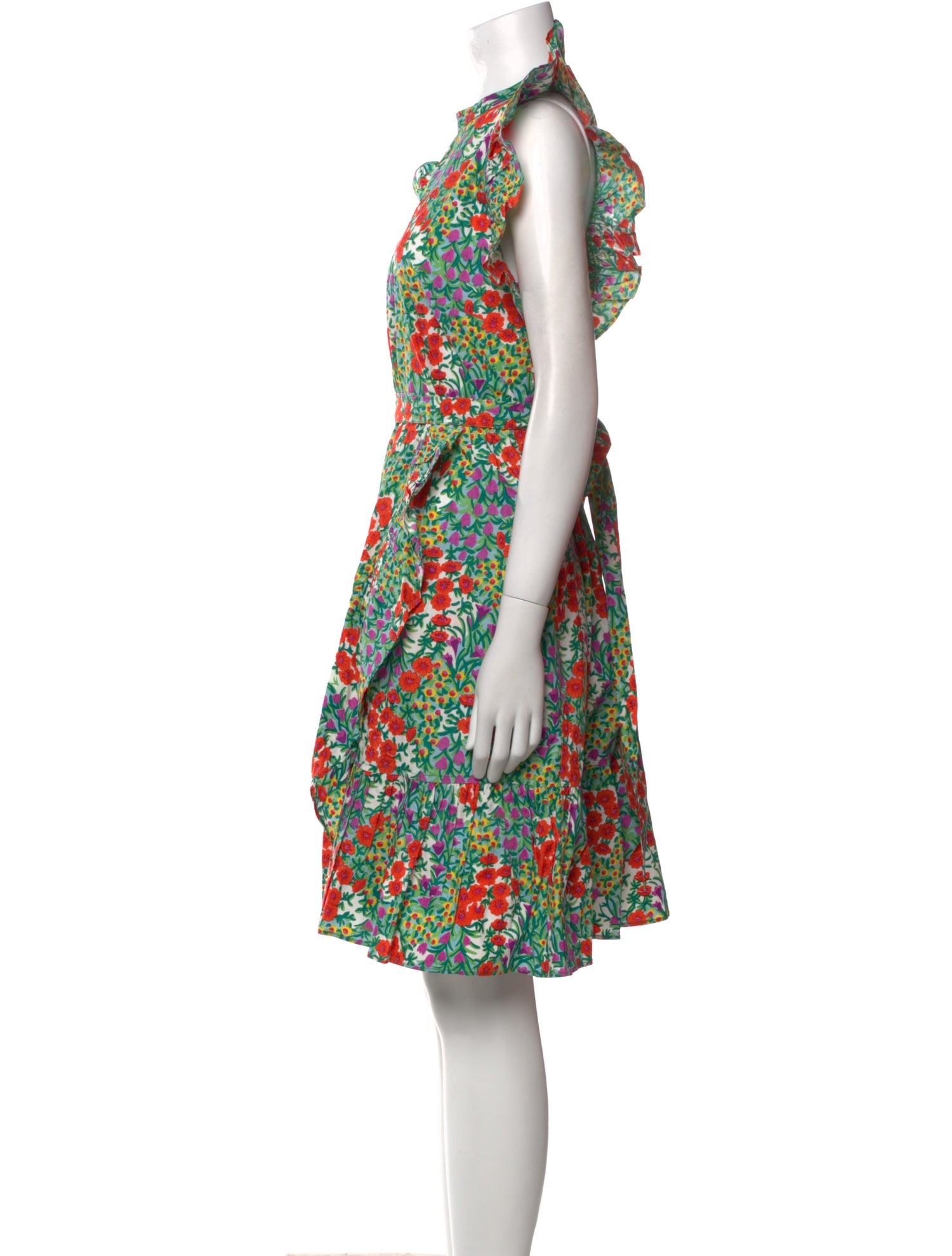 Banjanan Floral Print Knee-Length Dress
