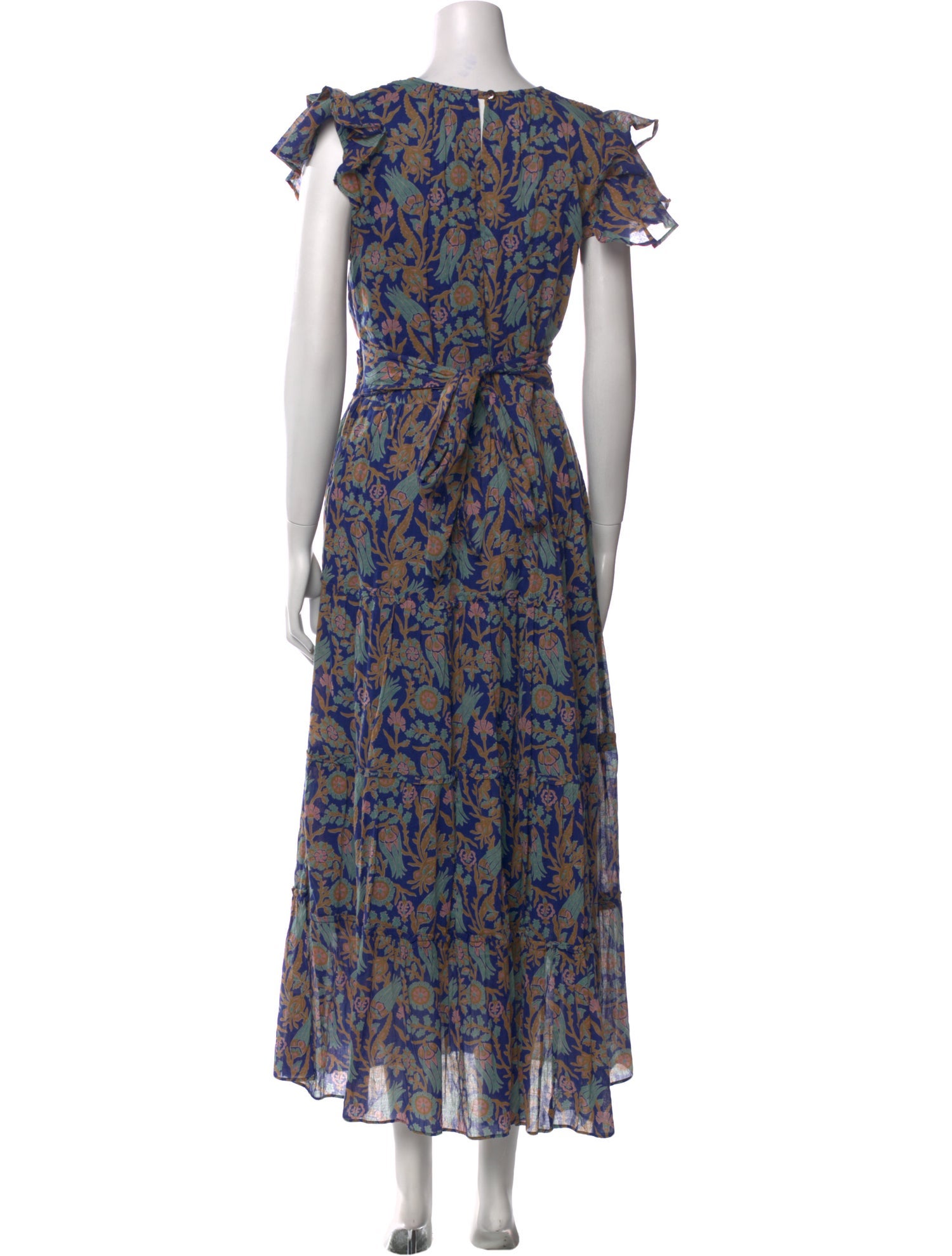 Banjanan Floral Print Midi Length Dress