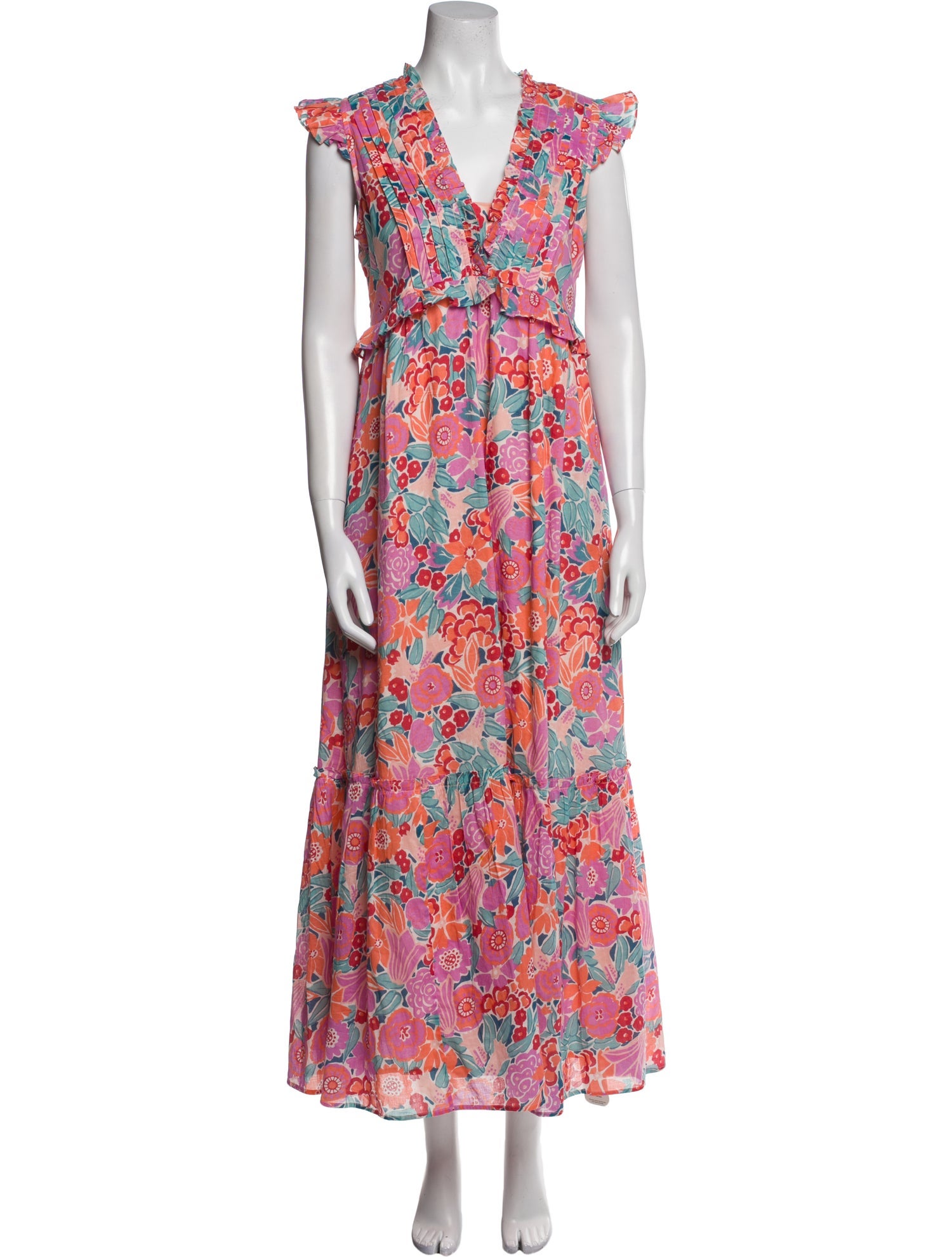 Banjanan Floral Print Long Dress