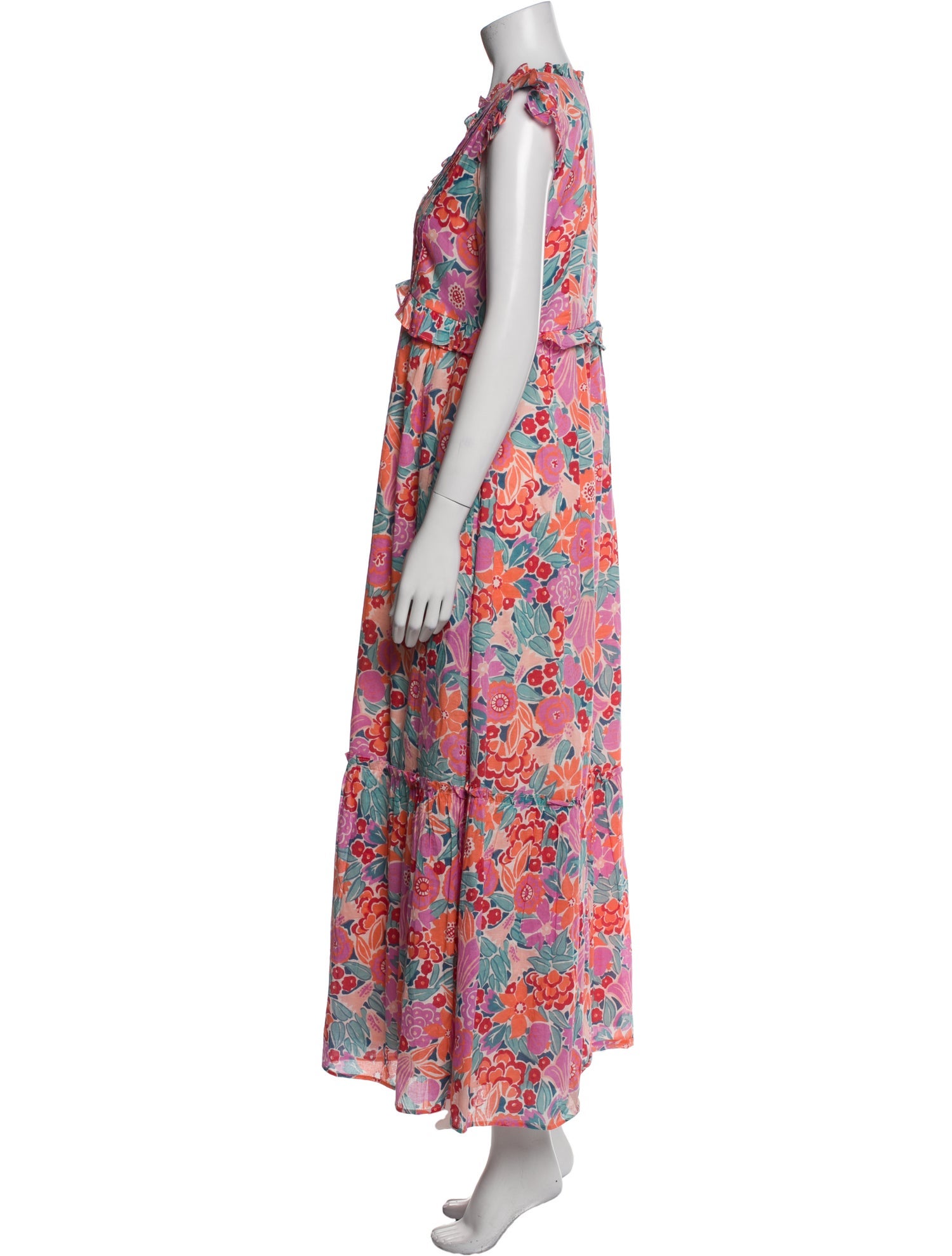 Banjanan Floral Print Long Dress