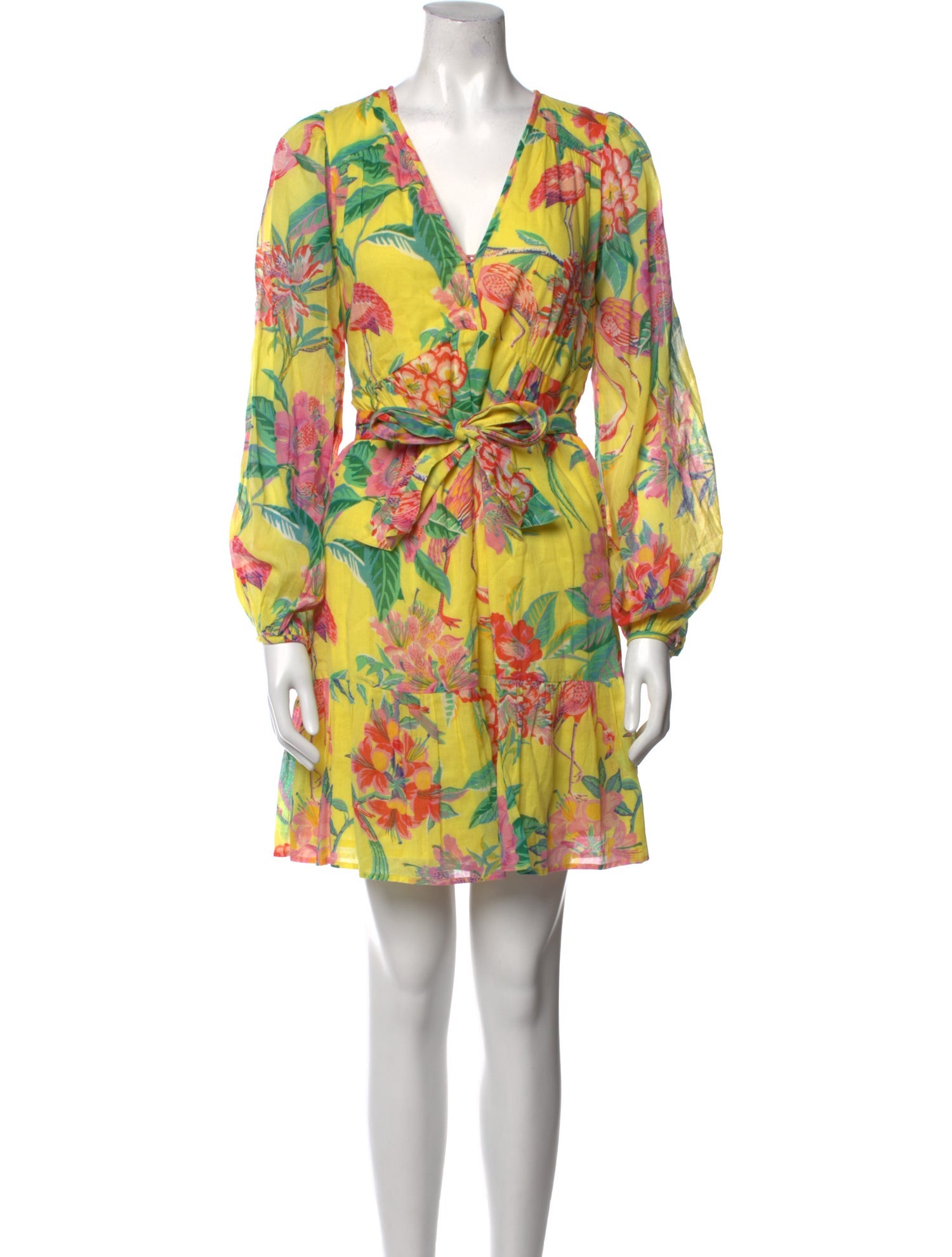 Banjanan Floral Print Mini Dress