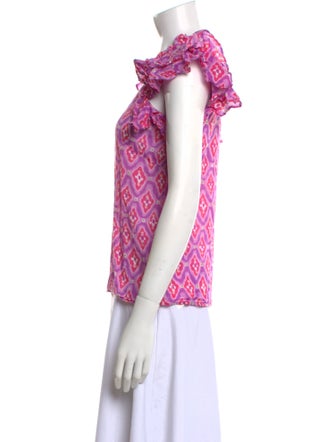 Banjanan Printed Crew Neck Blouse