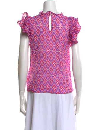 Banjanan Printed Crew Neck Blouse