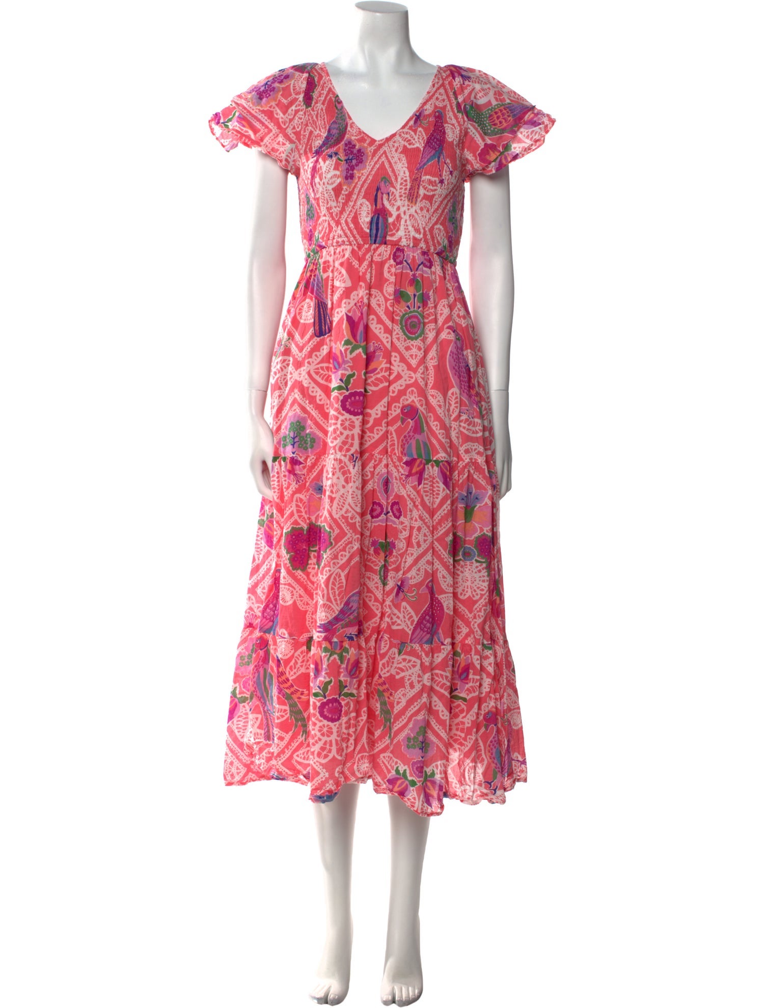 Banjanan Floral Print Long Dress