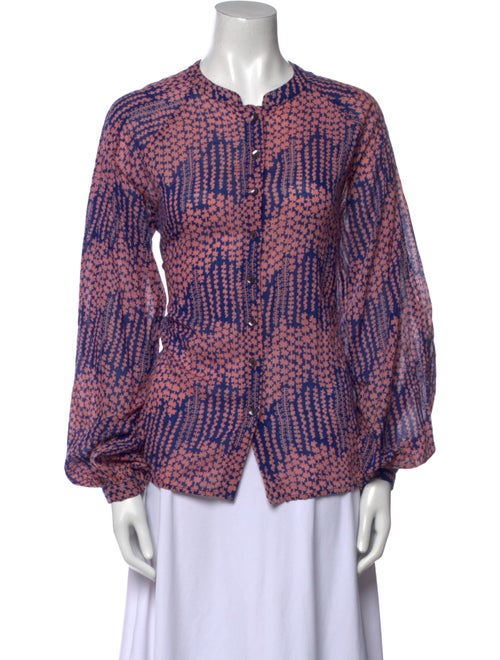 Banjanan Printed V-Neck Blouse