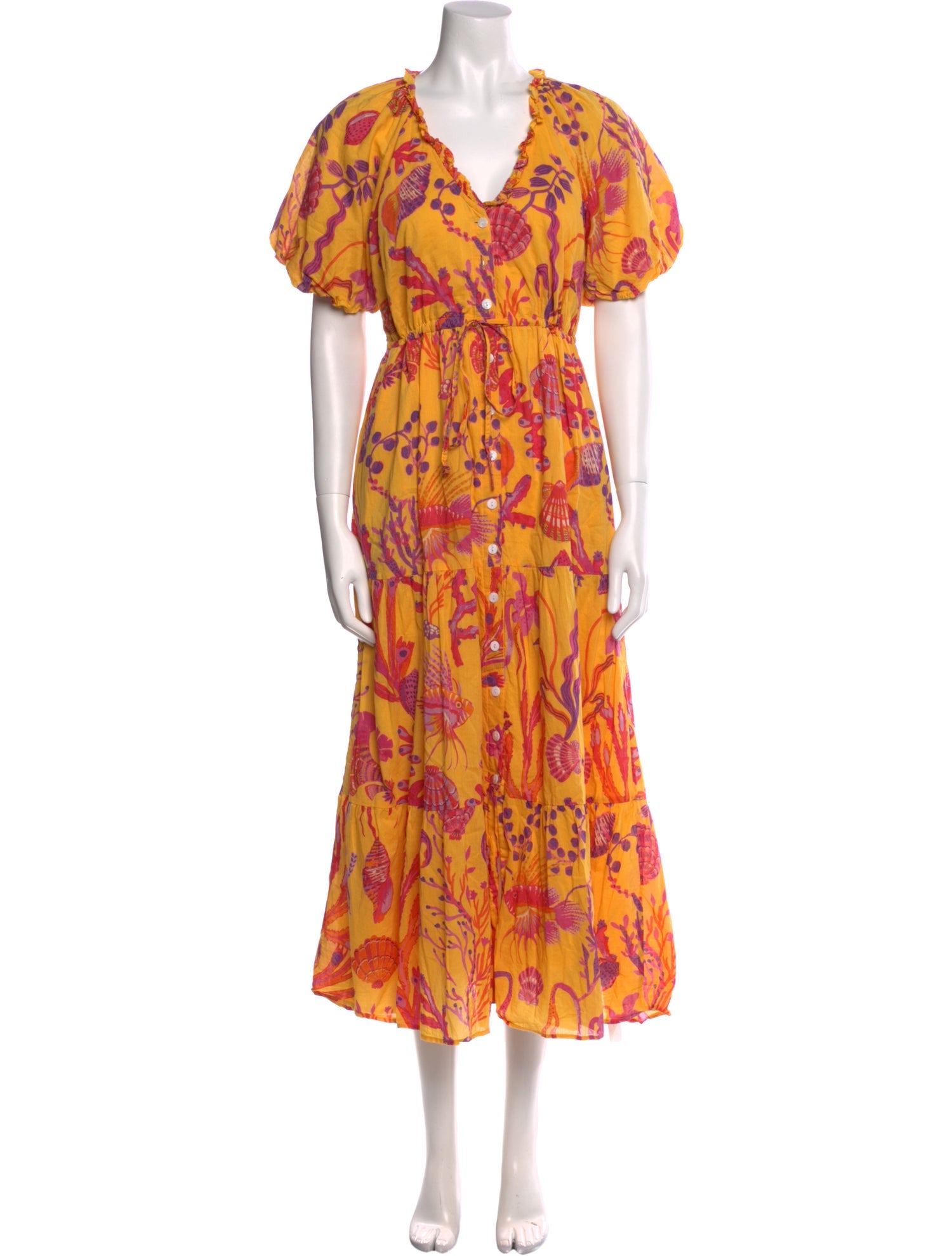 Banjanan Floral Print Long Dress