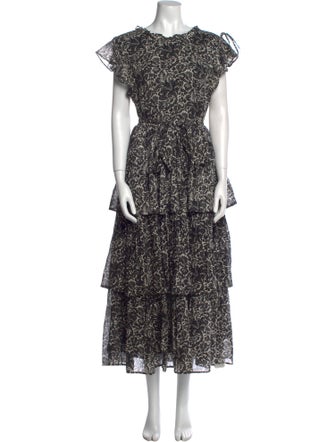 Banjanan Printed Long Dress