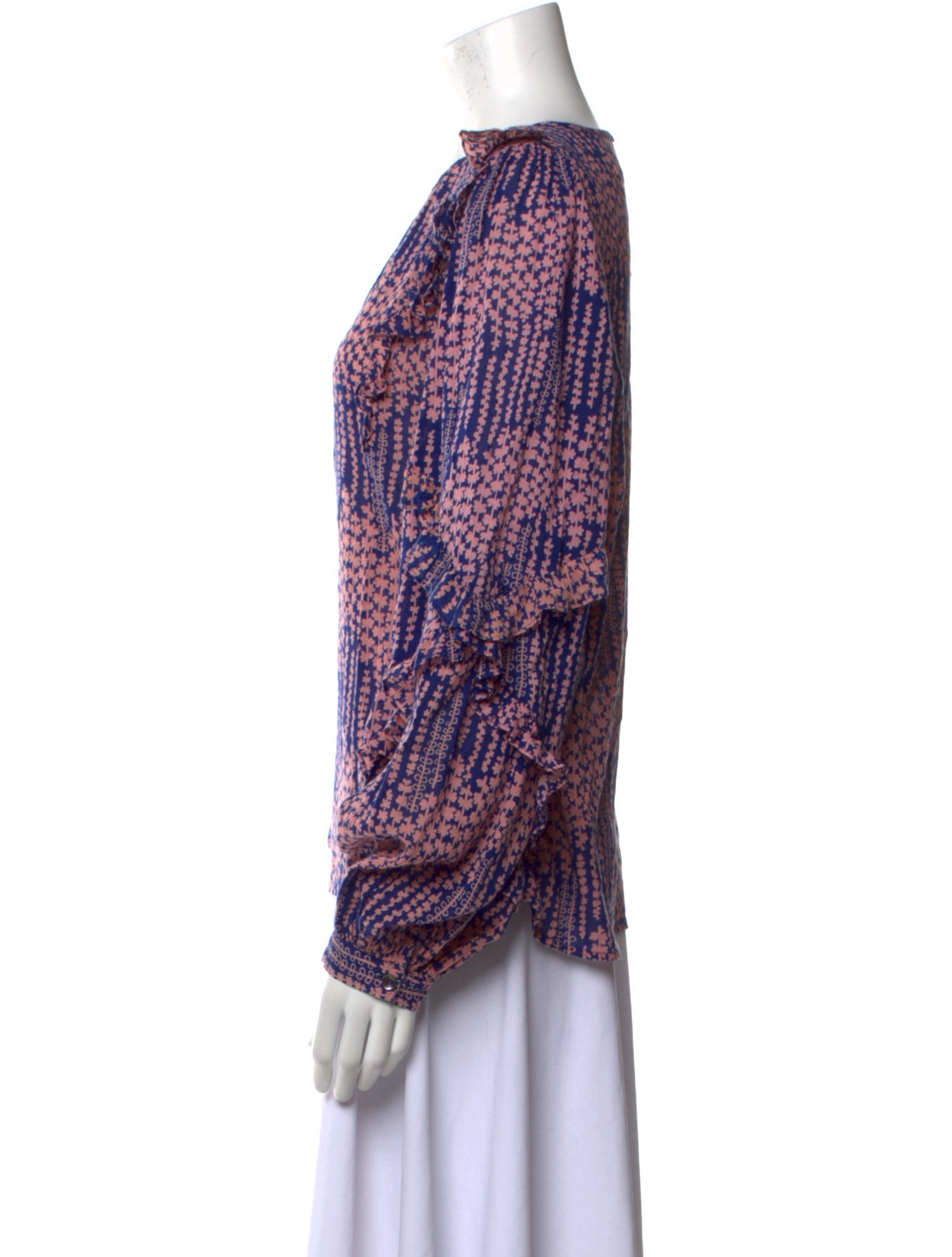 Banjanan Printed Crew Neck Blouse