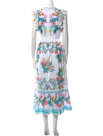 Banjanan Floral Print Long Dress
