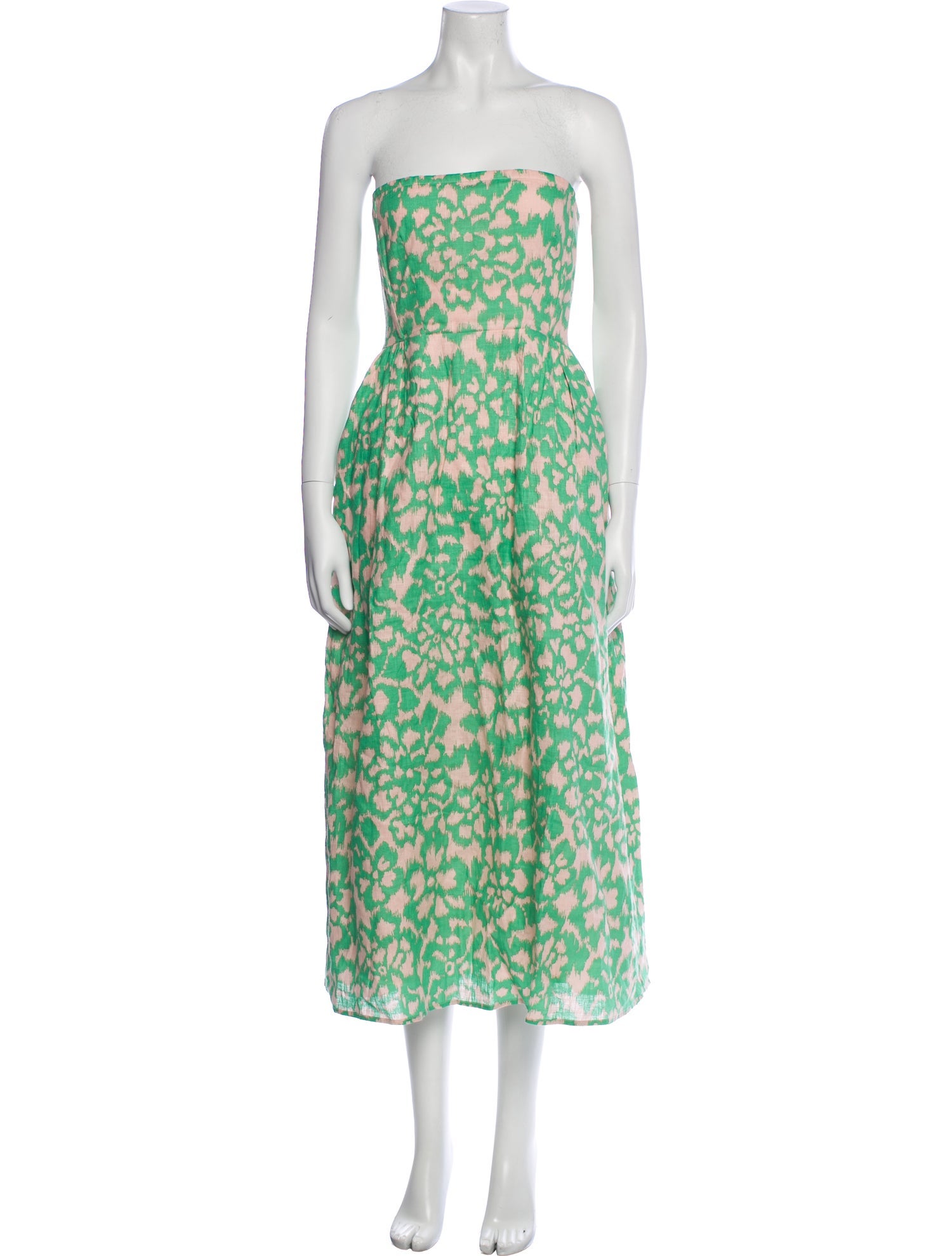 Banjanan Linen Midi Length Dress