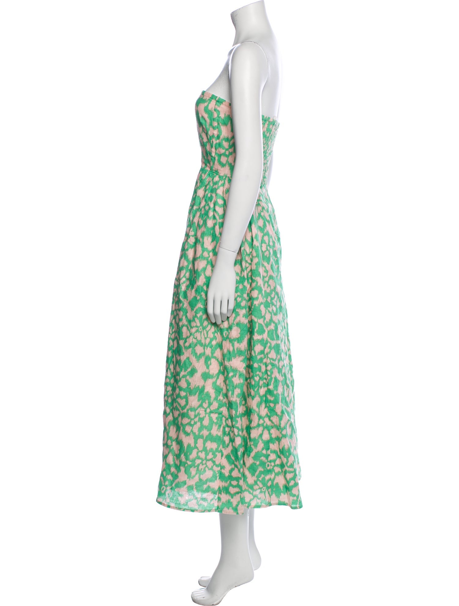 Banjanan Linen Midi Length Dress