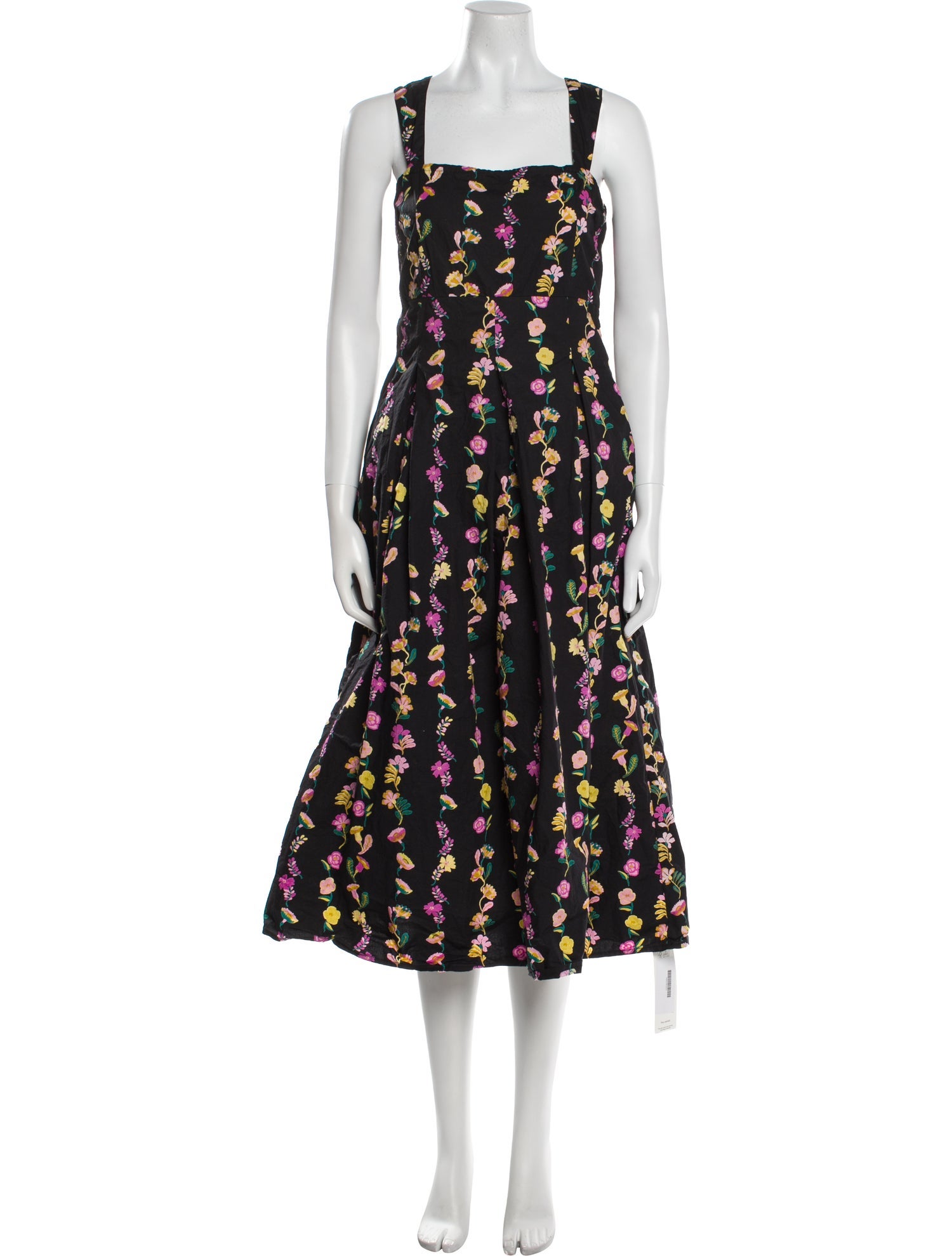 Banjanan Floral Print Midi Length Dress