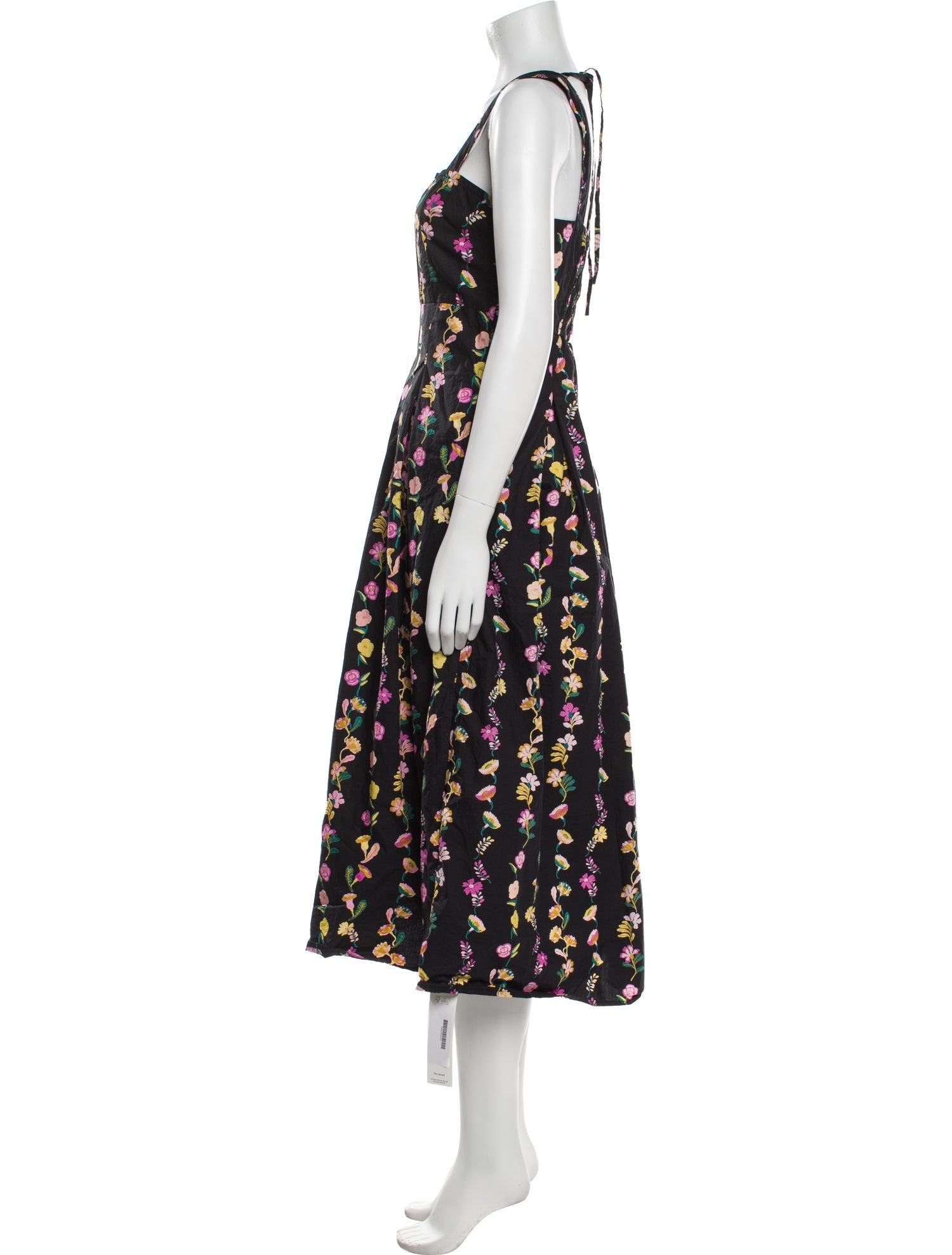 Banjanan Floral Print Midi Length Dress