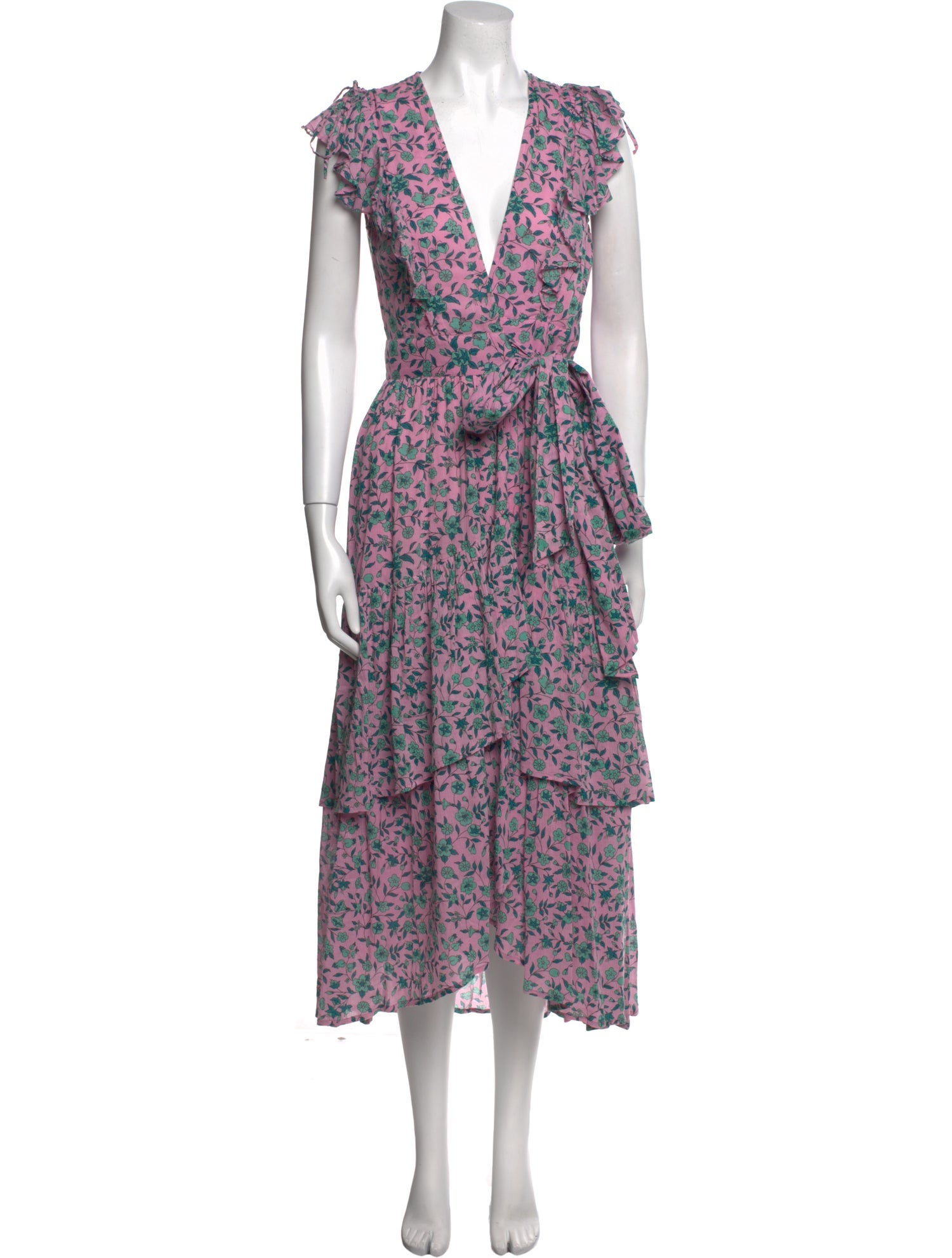 Banjanan Floral Print Long Dress