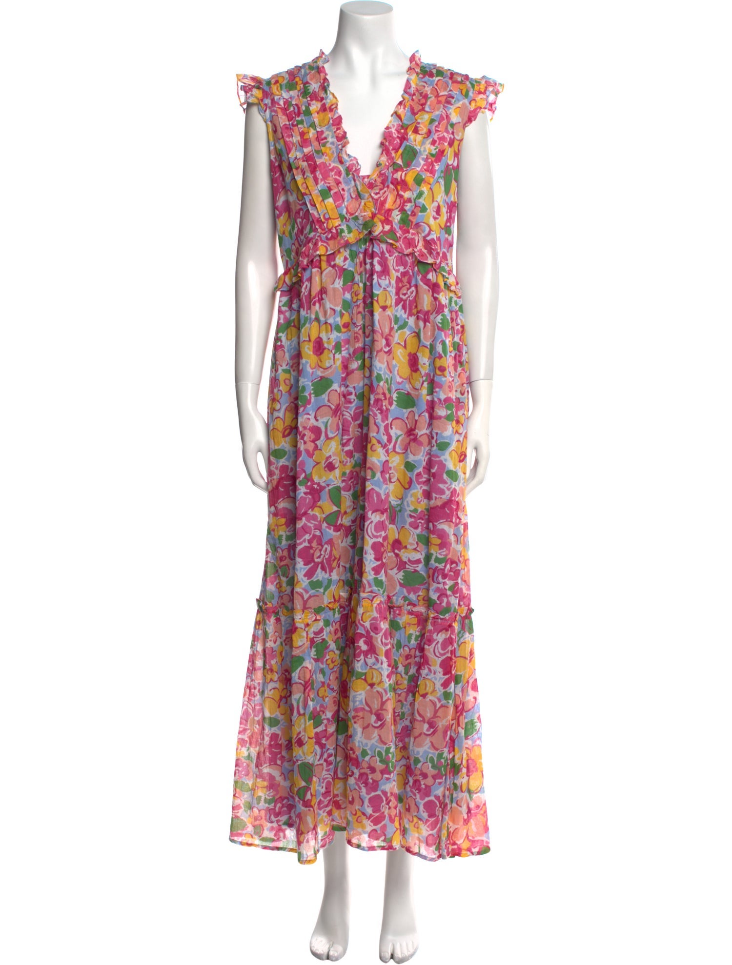 Banjanan Floral Print Long Dress