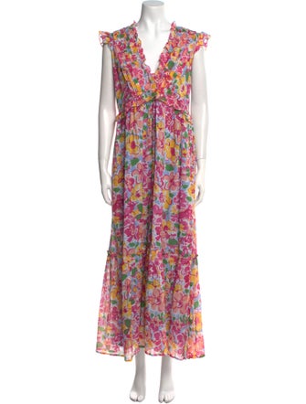 Banjanan Floral Print Long Dress