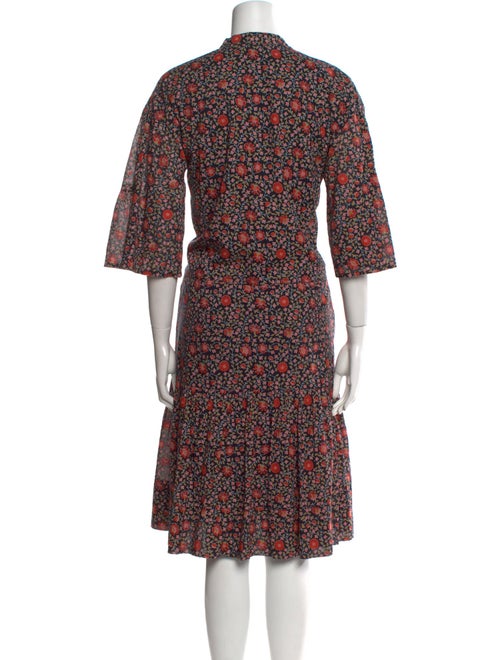 Banjanan Floral Print Midi Length Dress