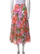 Banjanan Floral Print Midi Length Skirt