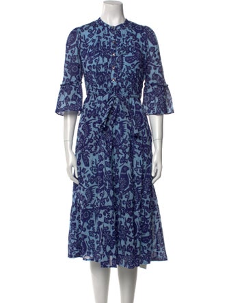 Banjanan Printed Midi Length Dress