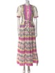Banjanan Floral Print Long Dress