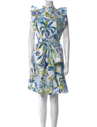 Banjanan Floral Print Knee-Length Dress