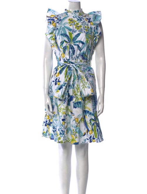 Banjanan Floral Print Knee-Length Dress