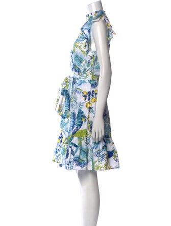 Banjanan Floral Print Knee-Length Dress