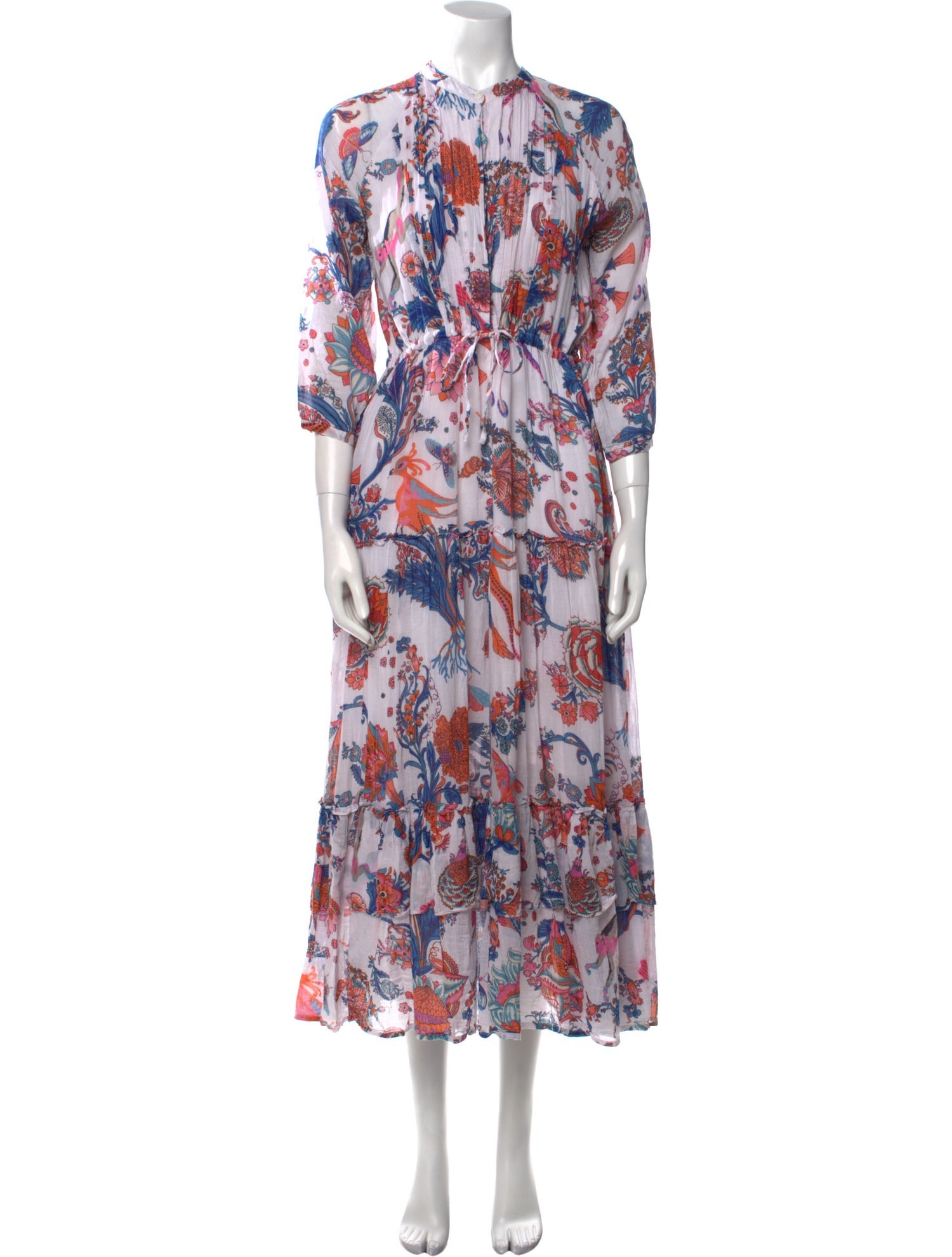 Banjanan Floral Print Long Dress