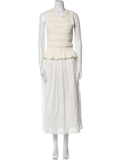 Banjanan Crew Neck Long Dress