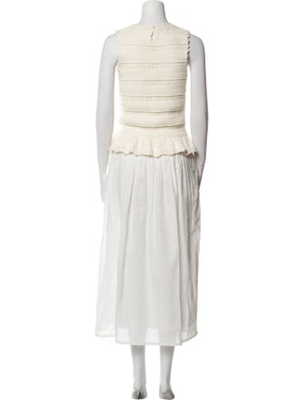 Banjanan Crew Neck Long Dress