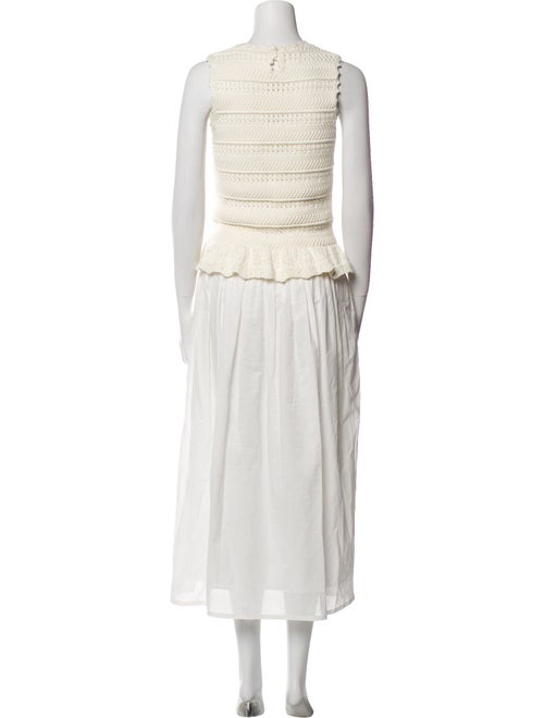 Banjanan Crew Neck Long Dress