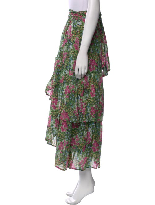 Banjanan Floral Print Midi Length Skirt