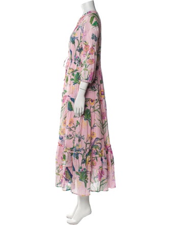 Banjanan Floral Print Long Dress