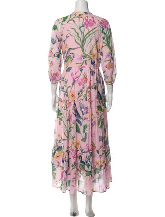 Banjanan Floral Print Long Dress