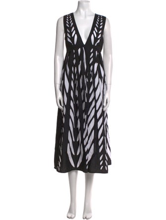 Banjanan Printed Midi Length Dress