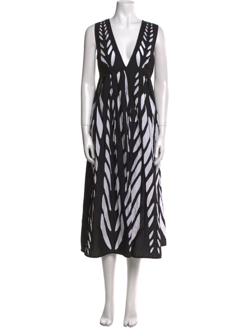 Banjanan Printed Midi Length Dress