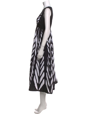Banjanan Printed Midi Length Dress