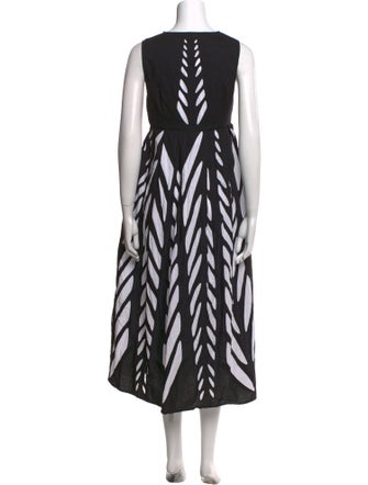 Banjanan Printed Midi Length Dress