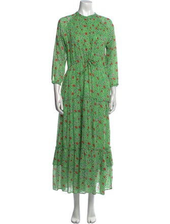 Banjanan Floral Print Long Dress