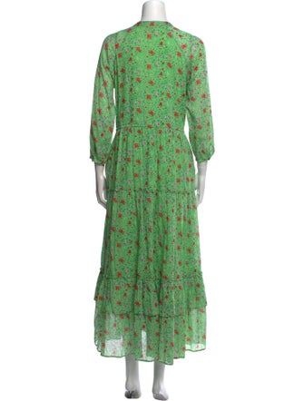 Banjanan Floral Print Long Dress