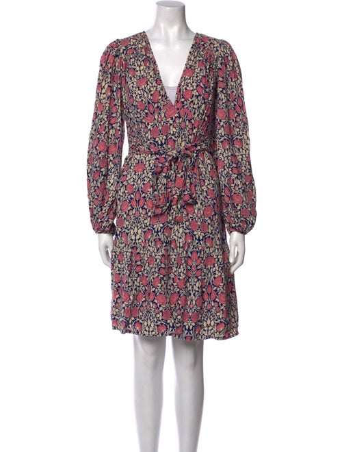 Banjanan Floral Print Knee-Length Dress