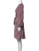 Banjanan Floral Print Knee-Length Dress